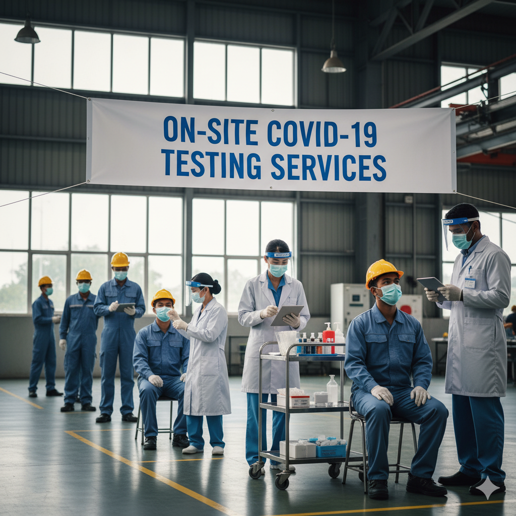 บริการตรวจ Covid-19 แบบเชิงรุกถึงที่